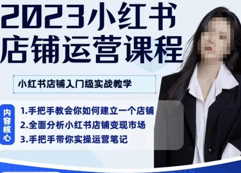 陶金金·2023小红书店铺运营课，小红书店铺入门实战教学网赚项目-副业赚钱-互联网创业-独家轻创IP星泽云创