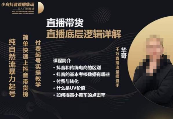 从0-1自然流快速起号​直播的底层逻辑，纯自然流暴力起号，简单快速上抖音带货榜网赚项目-副业赚钱-互联网创业-独家轻创IP星泽云创