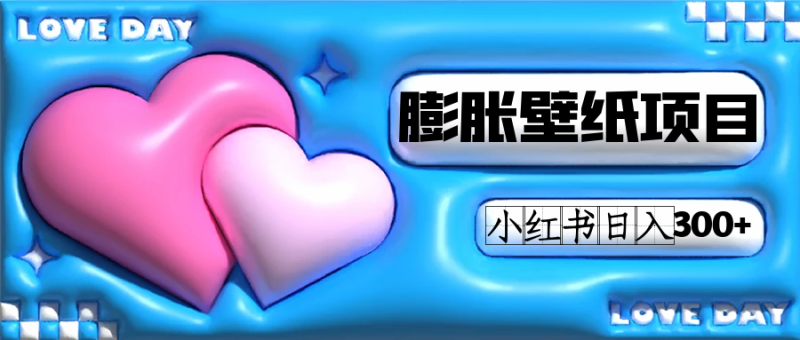 小红书膨胀壁纸项目玩法，女生最爱的壁纸，0门槛新手也可操作日入300+网赚项目-副业赚钱-互联网创业-独家轻创IP星泽云创