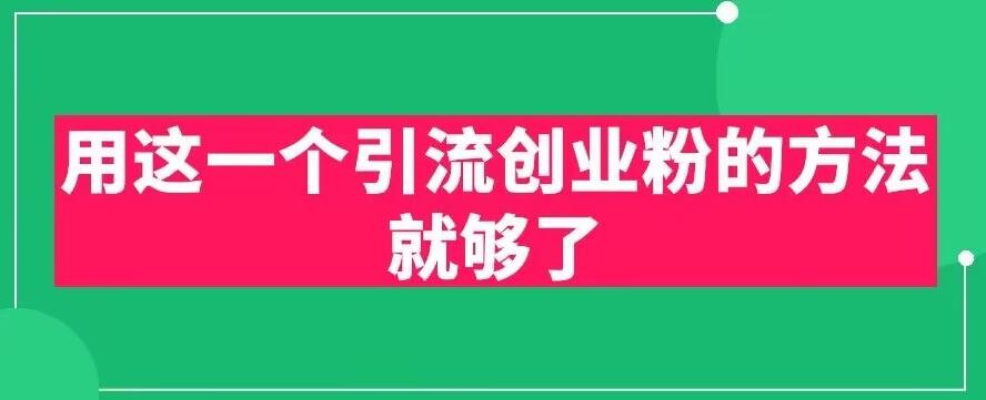 用这一个引流创业粉的方法就够了，PPT短视频引流创业粉【揭秘】网赚项目-副业赚钱-互联网创业-独家轻创IP星泽云创