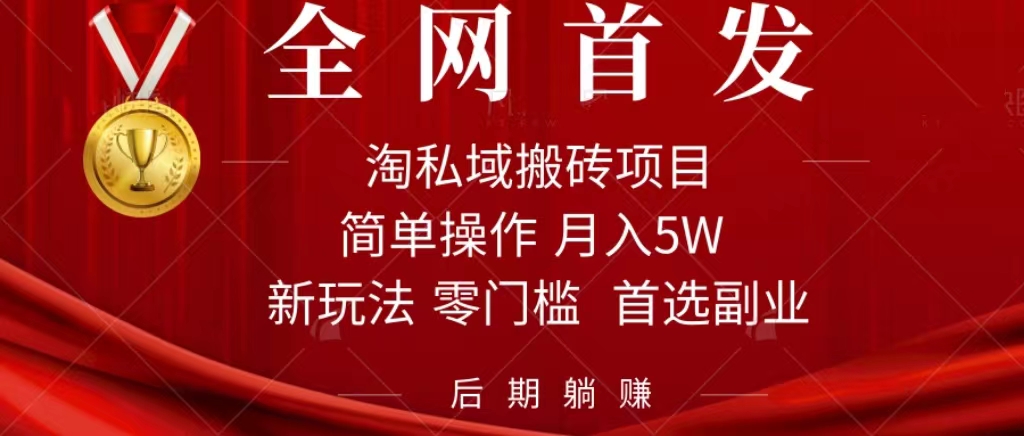 淘私域搬砖项目，利用信息差月入5W，每天无脑操作1小时，后期躺赚网赚项目-副业赚钱-互联网创业-独家轻创IP星泽云创