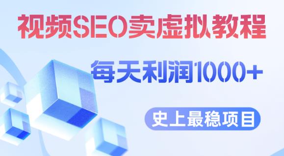 视频SEO出售虚拟产品每天稳定2-5单利润1000+史上最稳定私域变现项目【揭秘】网赚项目-副业赚钱-互联网创业-独家轻创IP星泽云创