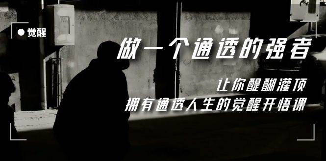 （7696期）觉醒-做一个通透强者，让你醍醐灌顶，拥有通透人生，掌握强大的秘密网赚项目-副业赚钱-互联网创业-独家轻创IP星泽云创