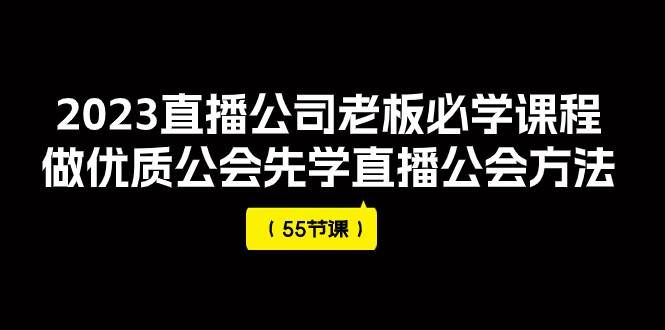 （7738期）2023直播公司老板必学课程，做优质公会先学直播公会方法（55节课）网赚项目-副业赚钱-互联网创业-独家轻创IP星泽云创