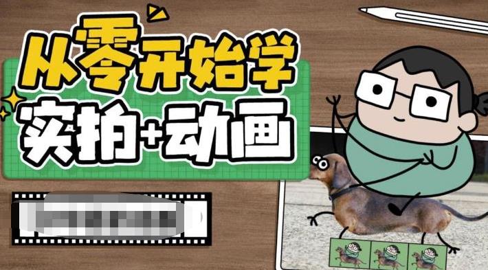从零开始学实拍加动画，实拍加动画创意教程网赚项目-副业赚钱-互联网创业-独家轻创IP星泽云创