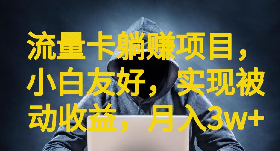 流量卡躺赚项目，小白友好，开设后台，实现被动收益，只要出卡，就能一直赚钱，利润高昂【揭秘】网赚项目-副业赚钱-互联网创业-独家轻创IP星泽云创