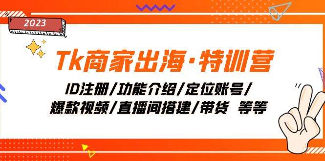 （7974期）Tk商家出海·特训营：ID注册/功能介绍/定位账号/爆款视频/直播间搭建/带货.网赚项目-副业赚钱-互联网创业-独家轻创IP星泽云创