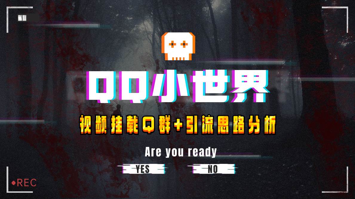 （8031期）【全网首发】QQ小世界_Q群挂载教程+引流思路分析网赚项目-副业赚钱-互联网创业-独家轻创IP星泽云创