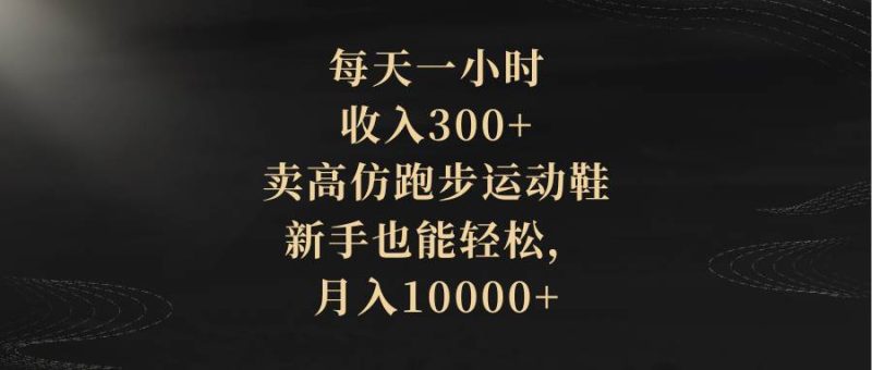 （8321期）每天一小时，收入300+，卖高仿跑步运动鞋，新手也能轻松，月入10000+网赚项目-副业赚钱-互联网创业-独家轻创IP星泽云创