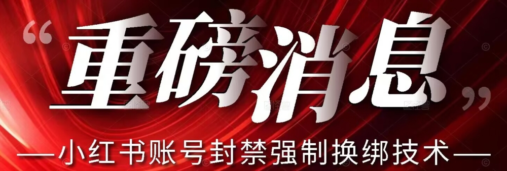 【最新】小红书账号封禁强制换绑技术可日赚300网赚项目-副业赚钱-互联网创业-独家轻创IP星泽云创