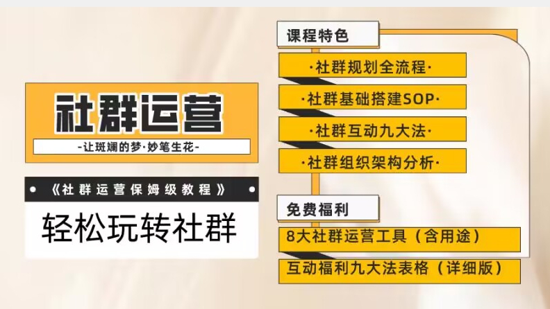 【社群运营】保姆式教程：九大互动法，八款社群运营工具助你轻松玩转社群【揭秘】网赚项目-副业赚钱-互联网创业-独家轻创IP星泽云创