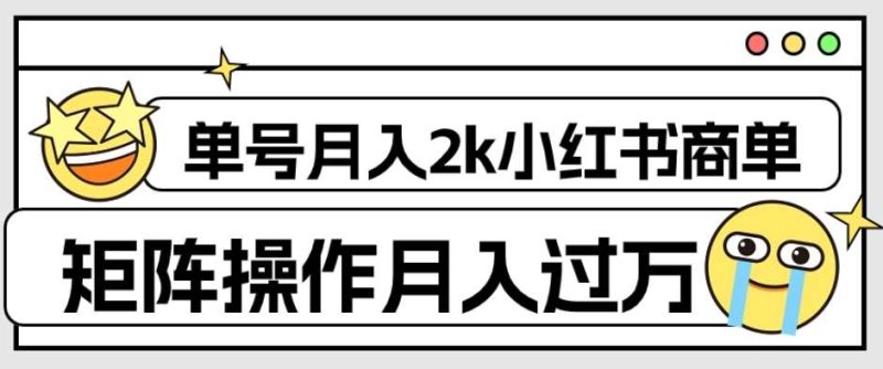 外面收费1980的小红书商单保姆级教程,单号月入2k,矩阵操作轻松月入过万网赚项目-副业赚钱-互联网创业-独家轻创IP星泽云创