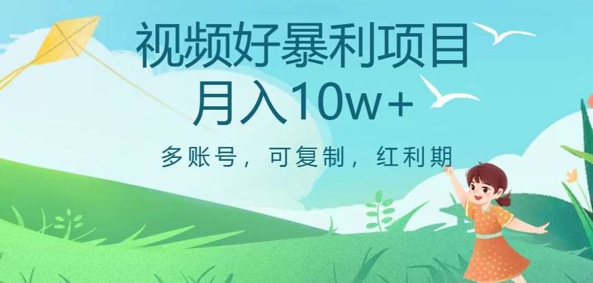 视频号暴利项目，多账号，可复制，红利期，月入10w+【揭秘】网赚项目-副业赚钱-互联网创业-独家轻创IP星泽云创