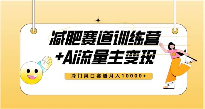 全新减肥赛道AI流量主+训练营变现玩法教程，蓝海冷门赛道小白轻松上手，月入10000+【揭秘】网赚项目-副业赚钱-互联网创业-独家轻创IP星泽云创