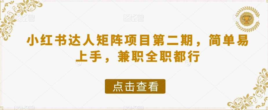 小红书达人矩阵项目第二期，简单易上手，兼职全职都行网赚项目-副业赚钱-互联网创业-独家轻创IP星泽云创