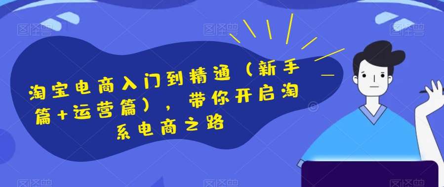 淘宝电商入门到精通（新手篇+运营篇），带你开启淘系电商之路网赚项目-副业赚钱-互联网创业-独家轻创IP星泽云创