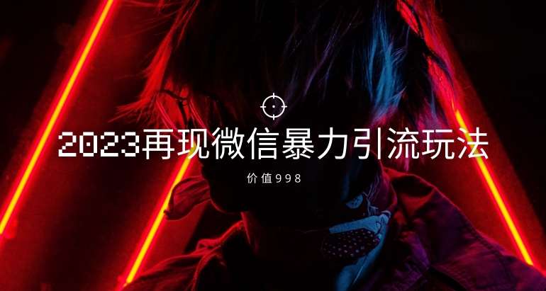 价值998元2023最新微信暴力引流玩法，日引流50-100+网赚项目-副业赚钱-互联网创业-独家轻创IP星泽云创