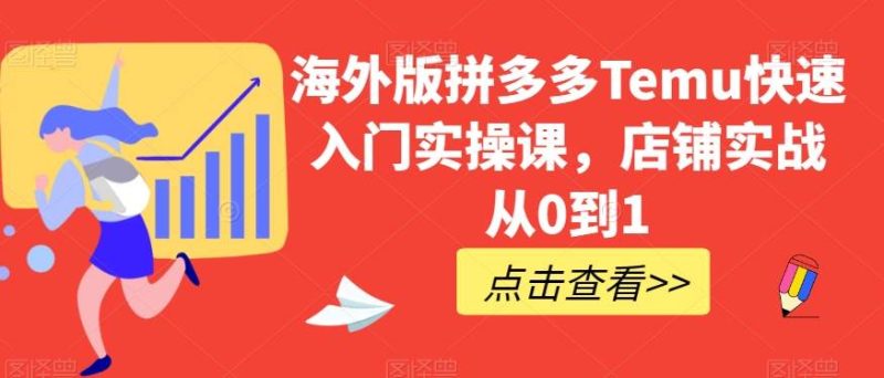海外版拼多多Temu快速入门实操课，店铺实战从0到1网赚项目-副业赚钱-互联网创业-独家轻创IP星泽云创