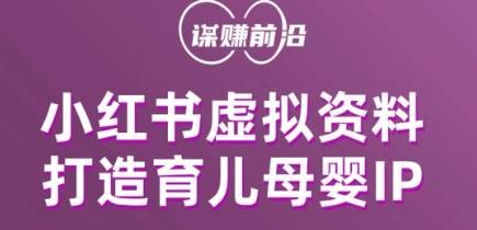 小红书虚拟资料项目，打造育儿母婴IP，多种变现方式网赚项目-副业赚钱-互联网创业-独家轻创IP星泽云创