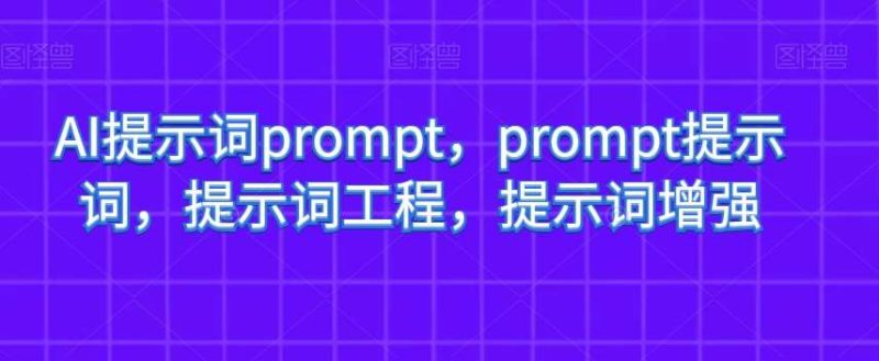 AI提示词prompt，prompt提示词，提示词工程，提示词增强网赚项目-副业赚钱-互联网创业-独家轻创IP星泽云创