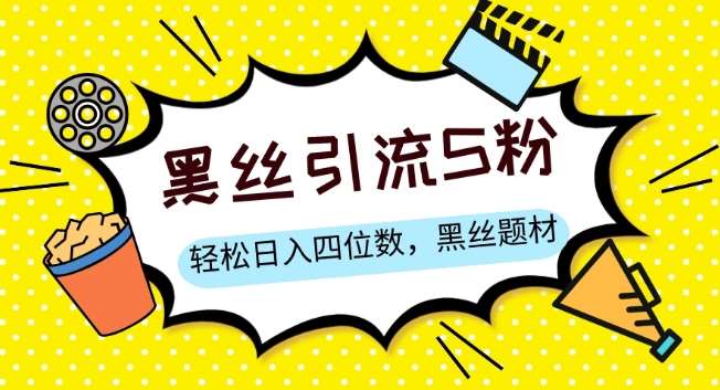 S粉变现，轻松日入四位数，黑丝题材+情感话术【揭秘】网赚项目-副业赚钱-互联网创业-独家轻创IP星泽云创