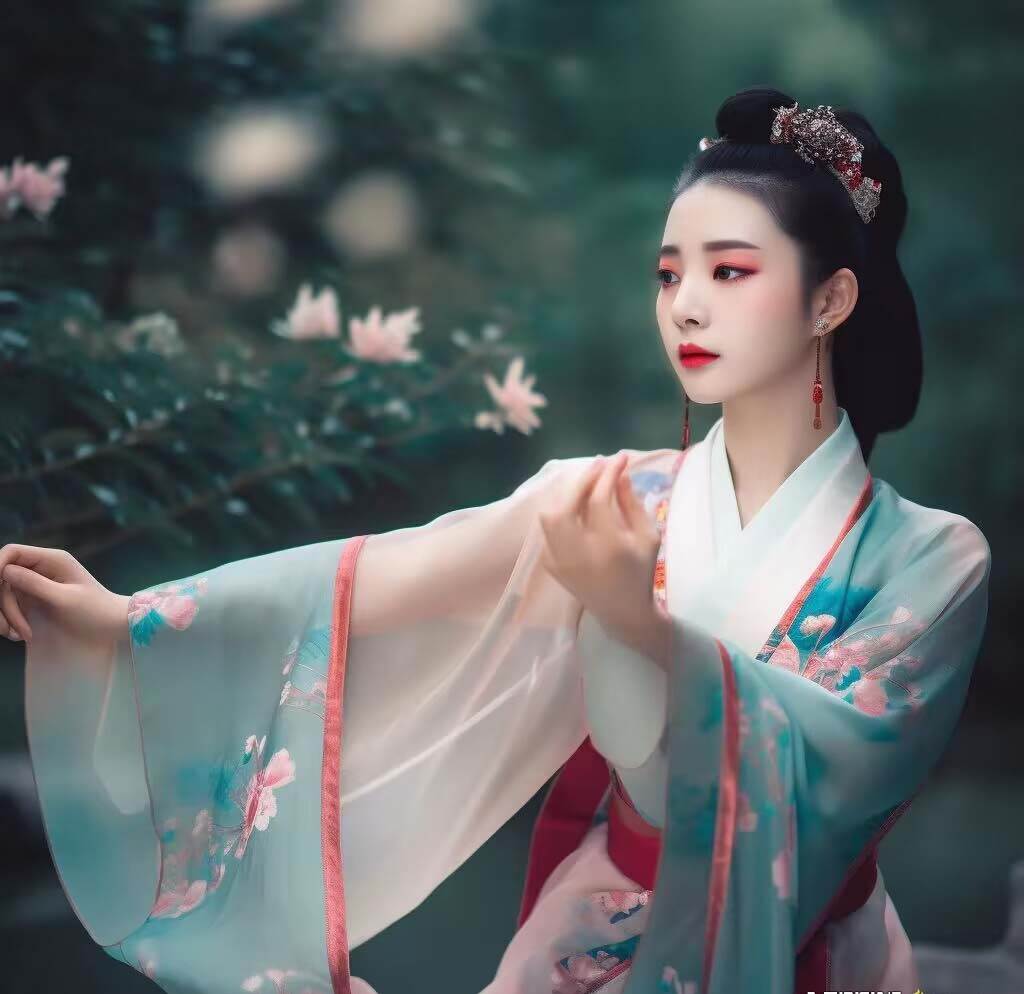 图片[3]-Midjourney关键词-AI生成中国风古装汉服美女人像提示关键词-讯领网创