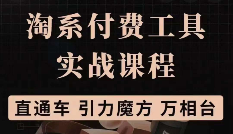 淘系付费工具实战课程【直通车、引力魔方】战略优化，实操演练（价值1299）网赚项目-副业赚钱-互联网创业-独家轻创IP星泽云创