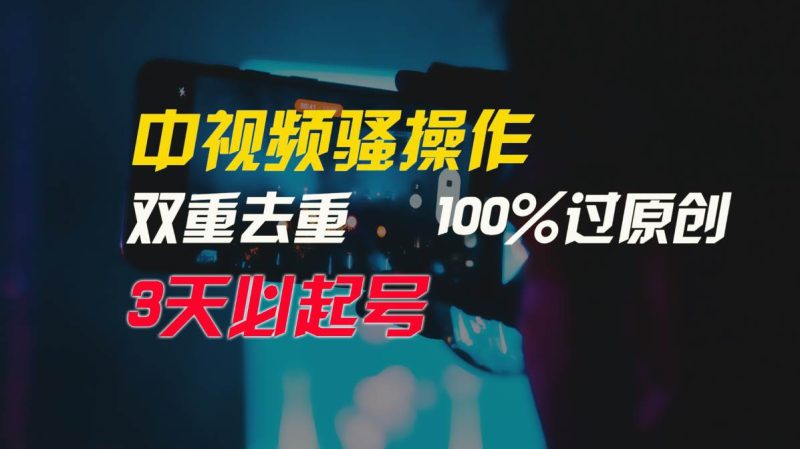 中视频骚操作，双重去重100%过原创，3天比必起号，简单无脑，月入3W+网赚项目-副业赚钱-互联网创业-独家轻创IP星泽云创