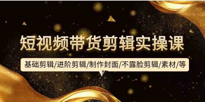 短视频带货剪辑实操课：基础剪辑/进阶剪辑/制作封面/不露脸剪辑/素材/等等网赚项目-副业赚钱-互联网创业-独家轻创IP星泽云创