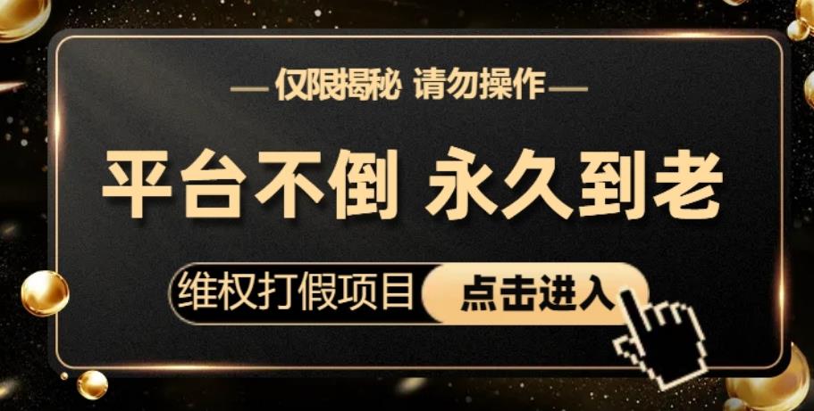 维权打假项目，电商平台不倒，项目长久到老，零投入，高回报，日入1000+（仅揭秘，勿操作）网赚项目-副业赚钱-互联网创业-独家轻创IP星泽云创