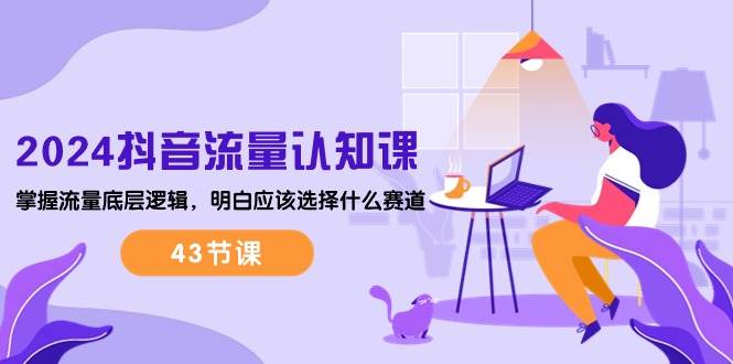 2024抖音流量认知课：掌握流量底层逻辑，明白应该选择什么赛道 (43节课)网赚项目-副业赚钱-互联网创业-独家轻创IP星泽云创