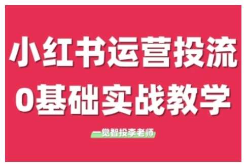 小红书运营投流，小红书广告投放从0到1的实战课，学完即可开始投放网赚项目-副业赚钱-互联网创业-独家轻创IP星泽云创