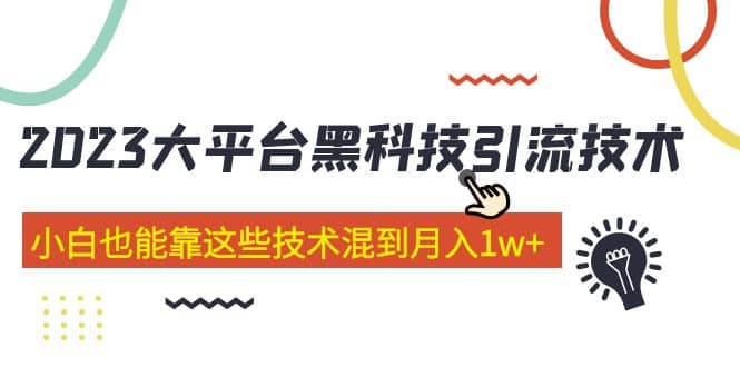 价值4899的2023大平台黑科技引流技术 29节课网赚项目-副业赚钱-互联网创业-独家轻创IP星泽云创