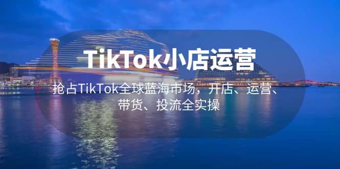 TikTok小店运营 抢占TikTok全球蓝海市场，开店、运营、带货、投流全实操网赚项目-副业赚钱-互联网创业-独家轻创IP星泽云创