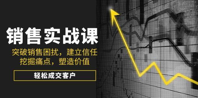 销售实战课，突破销售困扰，建立信任，挖掘痛点，塑造价值，轻松成交客户网赚项目-副业赚钱-互联网创业-独家轻创IP星泽云创
