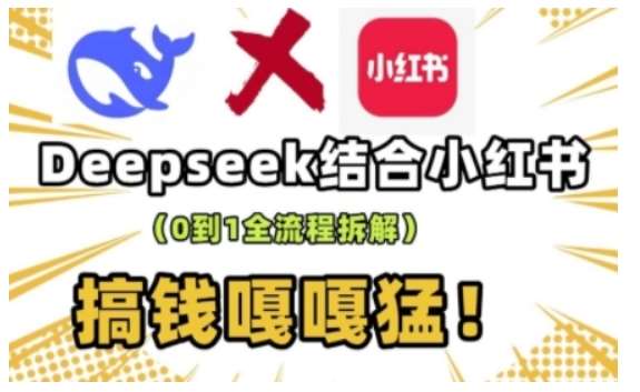 deepseek+小红书打造流量生产线实操课，0到1全流程拆解，搞钱嘎嘎猛网赚项目-副业赚钱-互联网创业-独家轻创IP星泽云创