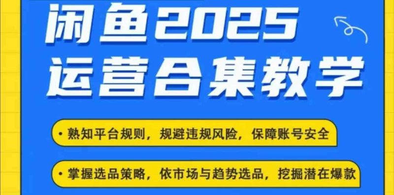 2025闲鱼电商运营全集，2025最新咸鱼玩法网赚项目-副业赚钱-互联网创业-独家轻创IP星泽云创