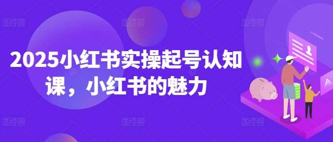 2025小红书实操起号认知课，小红书的魅力网赚项目-副业赚钱-互联网创业-独家轻创IP星泽云创