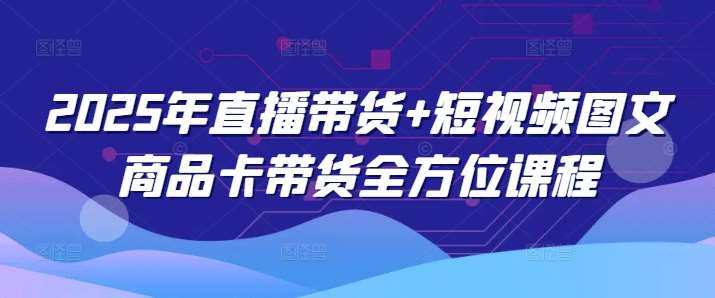 2025年直播带货+短视频图文商品卡带货全方位课程网赚项目-副业赚钱-互联网创业-独家轻创IP星泽云创