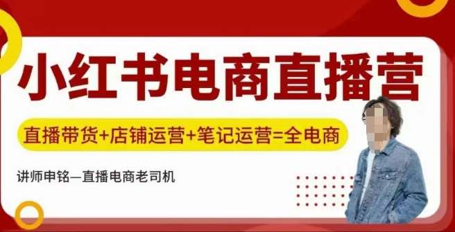 小红书电商直播训练营，直播带货+店铺运营+笔记运营网赚项目-副业赚钱-互联网创业-独家轻创IP星泽云创