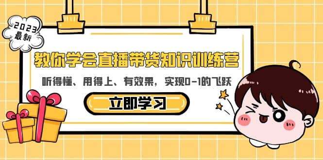 教你学会直播带货知识训练营，听得懂、用得上、有效果，实现0-1的飞跃网赚项目-副业赚钱-互联网创业-独家轻创IP星泽云创