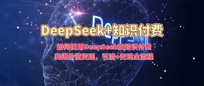 如何使用DeepSeek在知识付费赛道价值变现，引流+变现全流程网赚项目-副业赚钱-互联网创业-独家轻创IP星泽云创