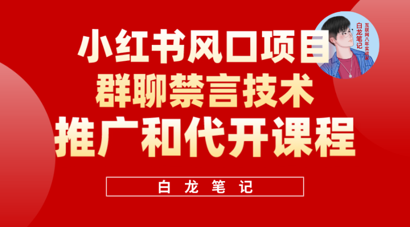 小红书风口项目日入300+，小红书群聊禁言技术代开项目，适合新手操作网赚项目-副业赚钱-互联网创业-独家轻创IP星泽云创
