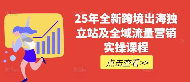 25年全新跨境出海独立站及全域流量营销实操课程，跨境电商独立站TIKTOK全域营销普货特货玩法大全网赚项目-副业赚钱-互联网创业-独家轻创IP星泽云创