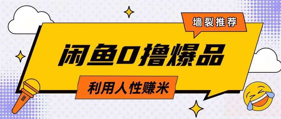 咸鱼0撸玩法利用人性售卖商品达到日挣2张的效果网赚项目-副业赚钱-互联网创业-独家轻创IP星泽云创