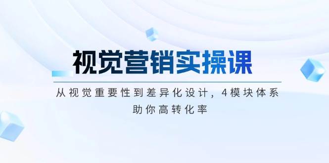（14146期）视觉营销实操课, 从视觉重要性到差异化设计, 4模块体系, 助你高转化率网赚项目-副业赚钱-互联网创业-独家轻创IP星泽云创
