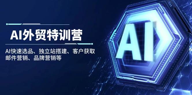 （14217期）AI外贸特训营：AI快速选品、独立站搭建、客户获取、邮件营销、品牌营销等网赚项目-副业赚钱-互联网创业-独家轻创IP星泽云创
