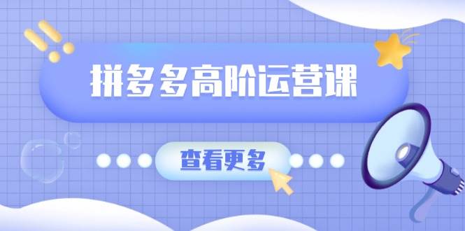 （14327期）拼多多高阶运营课：极致群爆款玩法，轻付费无尽复制，打造单品爆款之路网赚项目-副业赚钱-互联网创业-独家轻创IP星泽云创