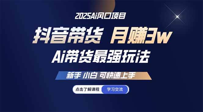 （14457期）25年直播最强玩法 抖音带货 月入3w+新手小白可快速上手网赚项目-副业赚钱-互联网创业-独家轻创IP星泽云创
