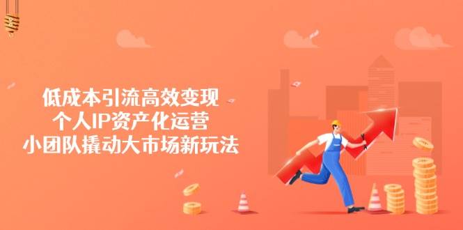 （14555期）低成本引流高效变现，个人IP资产化运营，小团队撬动大市场新玩法网赚项目-副业赚钱-互联网创业-独家轻创IP星泽云创